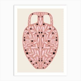 Pink Vase 1 Art Print