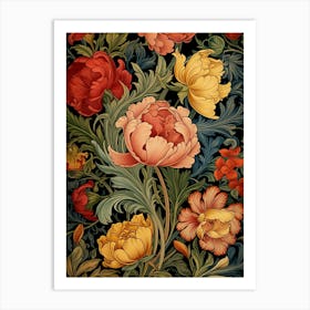 Floral Wallpaper 26 Art Print