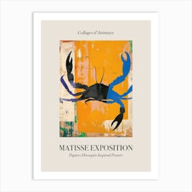 Crab 4 Matisse Inspired Exposition Animals Poster Art Print