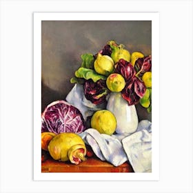 Radicchio 2 Cezanne Style vegetable Art Print