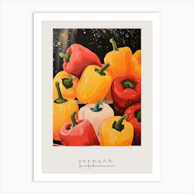 Peppers Art Deco Inspired Poster Art Print