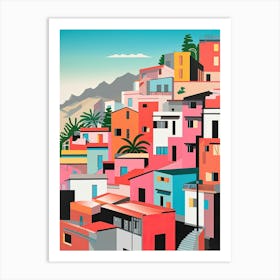 Rio De Janeiro, Brazil, Bold Outlines 3 Art Print