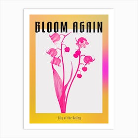 Hot Pink Lily Of The Valley Poster Art Print