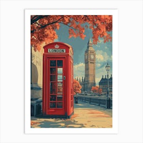 Vintage London Travel Poster Art Print