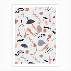 Watercolor Abstract Pattern Art Print