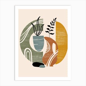 Pots And Plants 7 Art Print