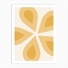 Mustard Yellow Floral Art Print