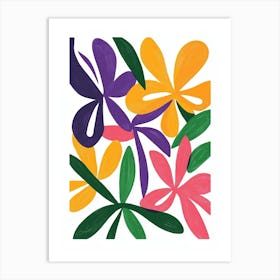 Abstract Flowers 11 Art Print