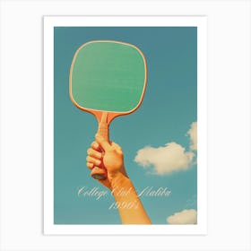 College Club Pickle Ball Art Print