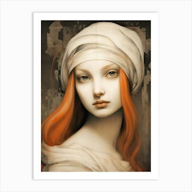 Girl With Red Hair 1 Art Print