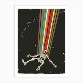 Pink Floyd Skeleton Art Print