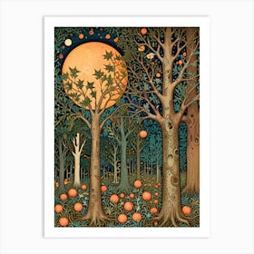 William Morris Pumpkin Patch Art Print