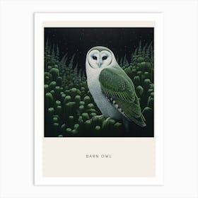 Ohara Koson Inspired Bird Painting Barn Owl 3 Poster Art Print