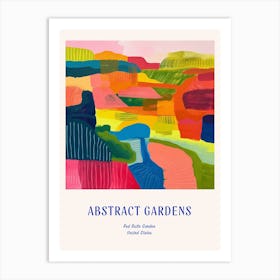 Colourful Gardens Red Butte Garden Usa 2 Blue Poster Art Print