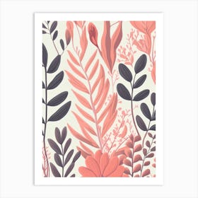 Boho Botanic Pattern Art Print