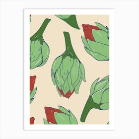 Artichoke Abstract Pattern 4 Art Print