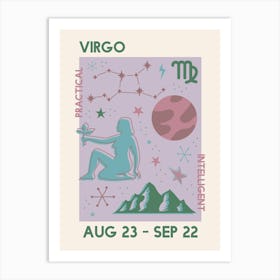 Virgo Zodiac Art Print