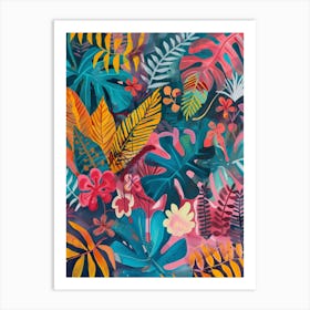 Tropical Leaves 1 Art Print