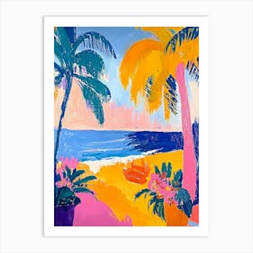 Beach Scene 1 Art Print