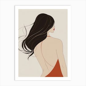 Back Of A Woman Art Print