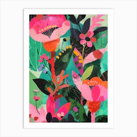 Pink Flowers 5 Art Print