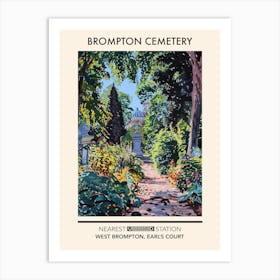 Brompton Cemetery London Parks Garden 1 Art Print