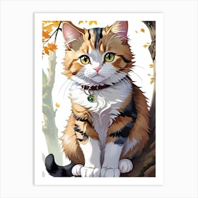 Cat In The Tree Art Print