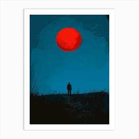 Red Sun Art Print