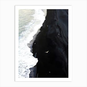 Black Sand Beach 2 Art Print