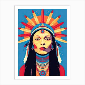 Modern Tribal Rhythms: Pop Art Native American Art Print