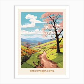 Brecon Beacons National Park Wales 3 Hike Poster Art Print