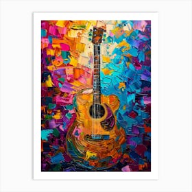 Guitar Painting Art Print