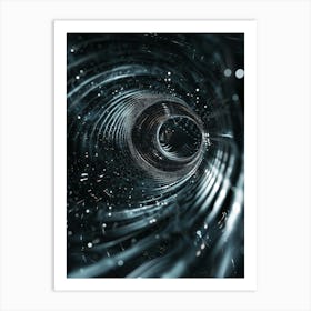 Abstract Black Hole Art Print