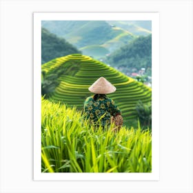 Rice Terraces In Vietnam 5 Art Print