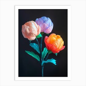 Bright Inflatable Flowers Peony 3 Art Print