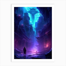 Futuristic City 14 Art Print