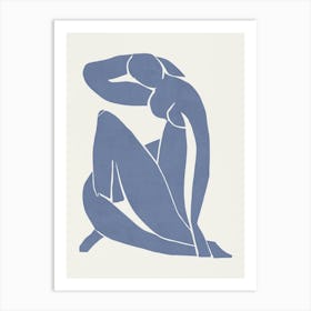 Inspired by Matisse - Blue Nude 01 Art Print