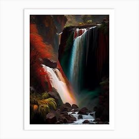 Yumbilla Falls, Peru Nat Viga Style (2) Art Print