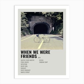 Poster Sur Toile When We Were Friends The Backseat Lovers 2019 2 Art Print