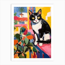Painting Of A Cat In Seville Spain 2 Art Print