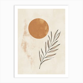 Sun And A Leaf 1 Art Print