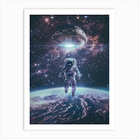 Astronaut In Space 4 Art Print