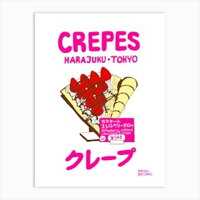 Tokyo Crepe Strawberry Art Print