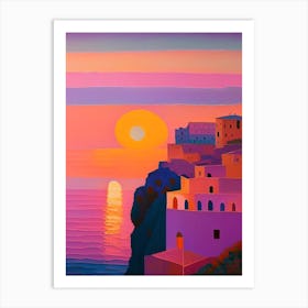 Amalfi Coast Sunset 7 Art Print