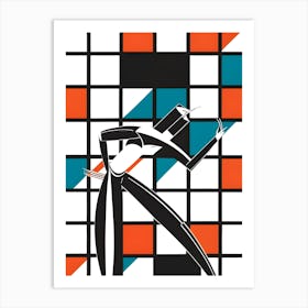 Dancer In A Square Art Print