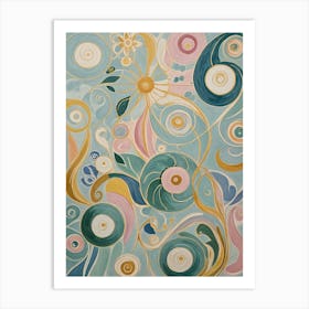 Abstract Swirls Of Joy Art Print