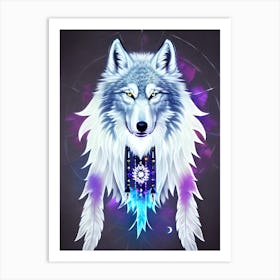 Wolf Painting 19 Art Print