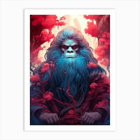 Gorilla In The Forest Art Print