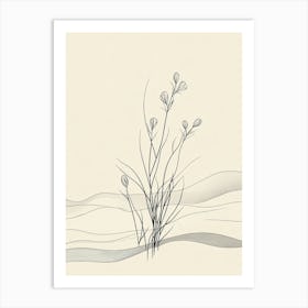 Sand And Grass 3 Art Print