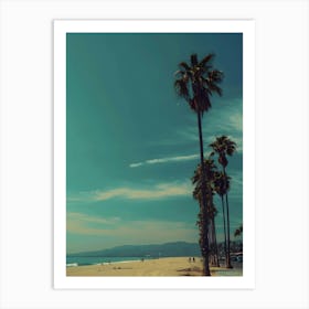 Palm Trees On The Beach 5 Art Print